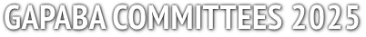 GAPABA COMMITTEES 2025 GAPABA COMMITTEES 2025